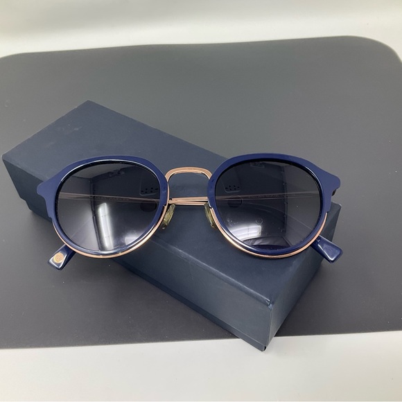 Warby Parker Wyatt 3972 navy blue rose gold main image 4